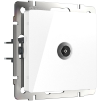 ТВ-розетка проходная (белый) W1184001 Werkel (a051116)