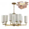 Подвесная люстра с лампочками Odeon Light Kasali 4990/10+Lamps Е27 Свеча 
