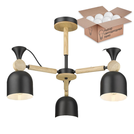 Люстра с лампочками  Velante 225-023-03+Lamps 