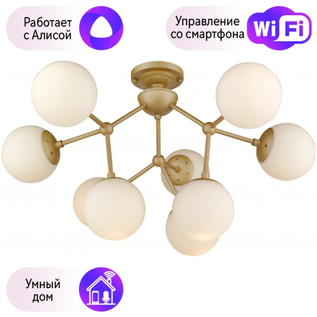 Потолочная люстра Wertmark BOLITA с поддержкой Алиса WE236.09.407-A 