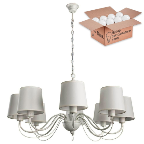 Люстра со светодиодными лампочками, комплект от Lustrof. №15982 