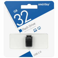 Набор из 2 шт, Флеш-диск 32 GB, SMARTBUY Art, USB 2.0, черный, SB32GBAK (513610)