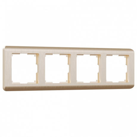 Рамка на 4 поста Werkel Stream (шампань) W0042111