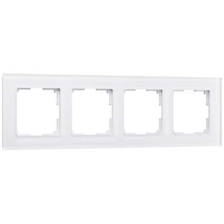 Рамка на 4 поста (белый матовый) Werkel W0041105
