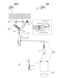 Нарушена упаковка!  <726244> Люстра на штанге Arte Lamp Modello A4099PL-6BK
