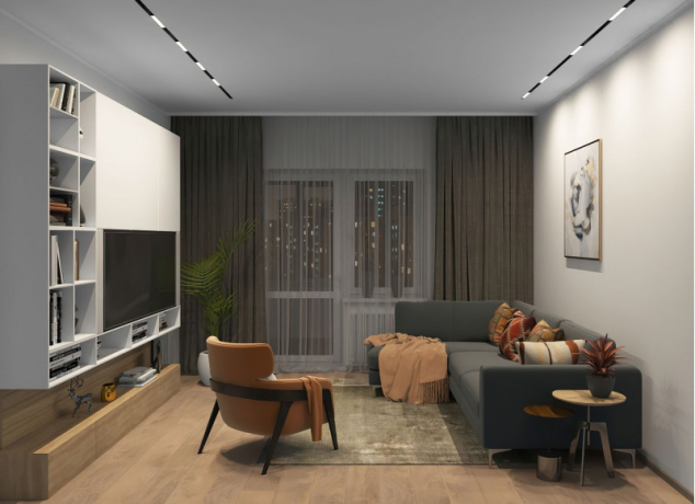 Однофазный LED светильник 9W 3000-6000К для трека с поддержкой ''Алиса'' Denkirs DK8003-BK 