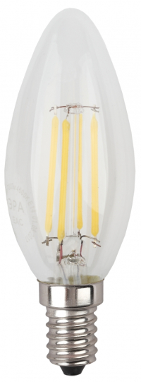 Лампа светодиодная ЭРА E14 9W 4000K прозрачная F-LED B35-9w-840-E14 Б0046995