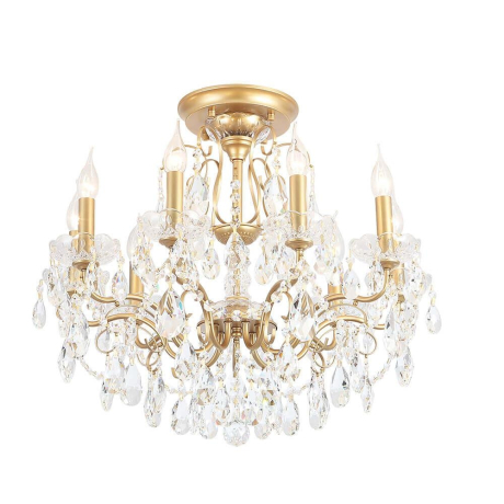 Люстра на штанге с лампочками CRYSTAL LUX Montana PL9+Lamps 