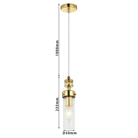 Подвесной светильник с лампочкой Favourite Aestetic 2820-1P+Lamps E14 Свеча 