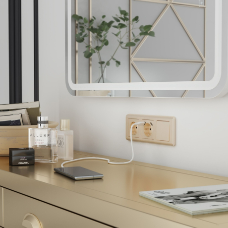 Рамка на 3 поста (шампань) Werkel W0032111