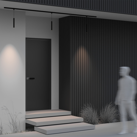 Уличный трековый светильник Outdoor O-TR01-1-P-8WB3K Focus 