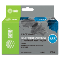 Картридж струйный CACTUS (CS-CZ110AE) для HP Deskjet I3525/5525/4515/4525, голубой (361865)