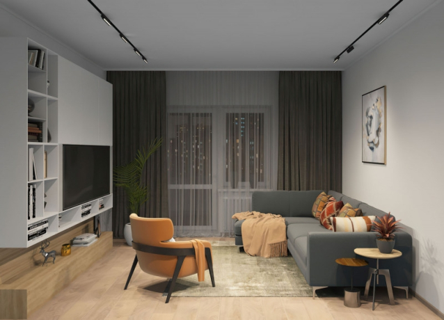 Однофазный LED светильник 9W 3000-6000К для трека с поддержкой ''Алиса'' Denkirs DK8006-BK 