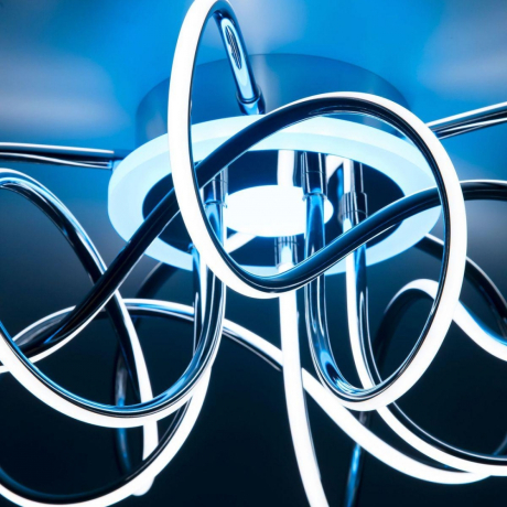 Потолочная светодиодная люстра с голосовым управлением Citilux Джемини Смарт CL229A151E 