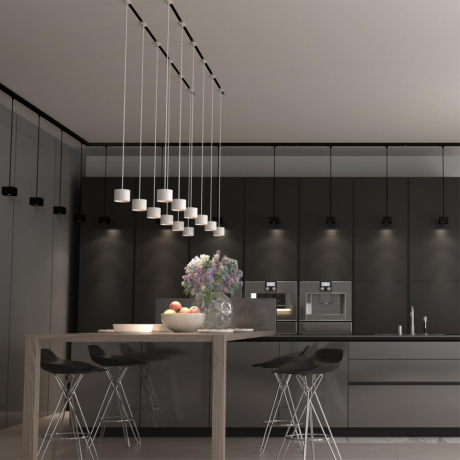 Однофазный LED светильник на подвесе 12W 4000К для трека Patera Novotech 358659 