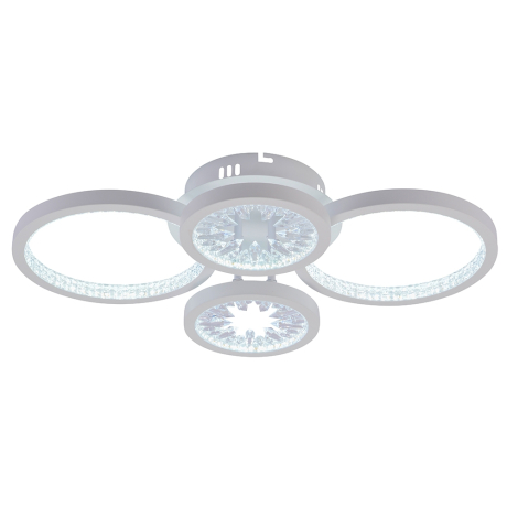 Потолочная диммируемая люстра с пультом ДУ Profit Light 6060/4 WHT 96W 