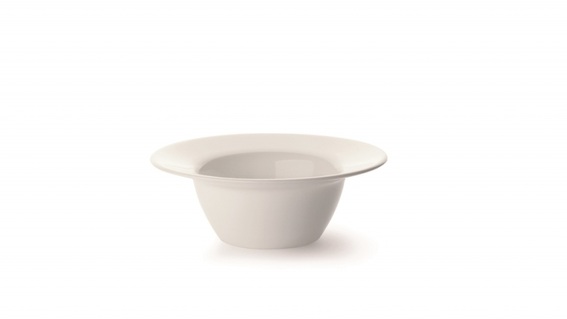 Нарушена упаковка!  <318319> Салатник Bormioli Rocco RONDA 419322 опаловое стекло круглый белый COPPETTA GOURMET 200 мл Б0054436