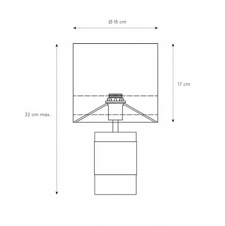 Настольная лампа Lucide Extravaganza Frizzle 10500/81/66 