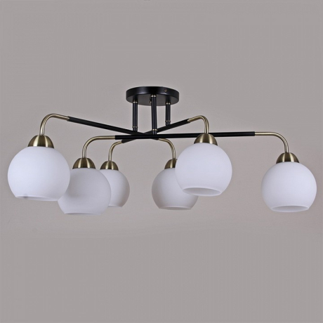 Потолочная люстра ILLUMICO  IL0252-6CSQ-79 BK AB 
