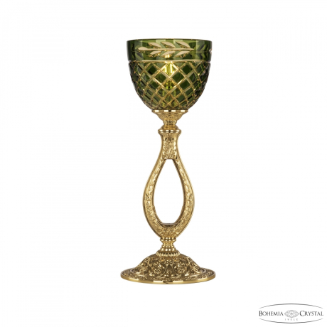 Настольная лампа Bohemia Ivele Crystal 71300L/15 G P1 Amber-Green/H-1J 