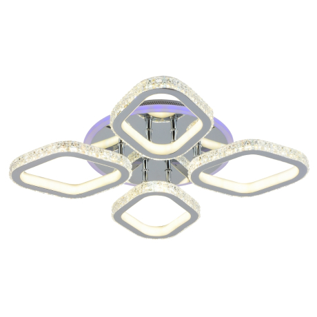 Светодиодная диммируемая люстра с ПДУ Profit Light 8044/4 CHR 