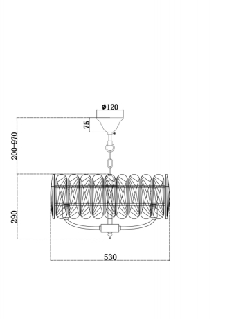 Подвесная люстра Maytoni Suite MOD122PL-06BS 