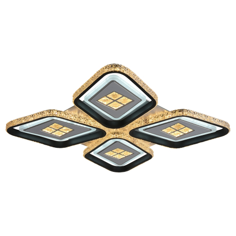 Светодиодная диммируемая люстра с ПДУ Profit Light 8054/4 WHT+BLK 216W 