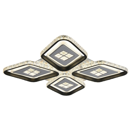 Светодиодная диммируемая люстра с ПДУ Profit Light 8054/4 WHT+BLK 216W 