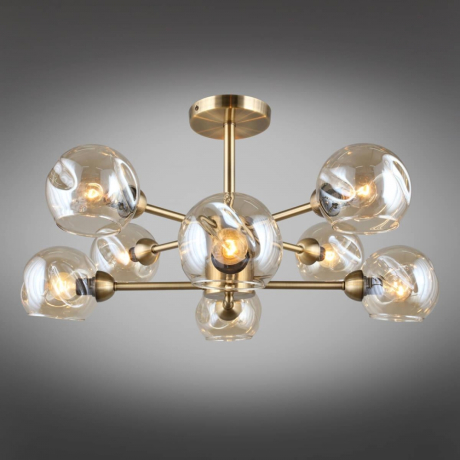 Люстра с поддержкой Алисы потолочная Omnilux OML-93307-08-A 