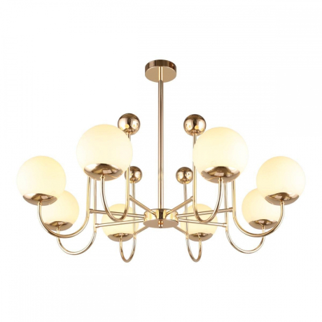 Люстра на штанге с лампочками Omnilux OML-67007-08+Lamps 