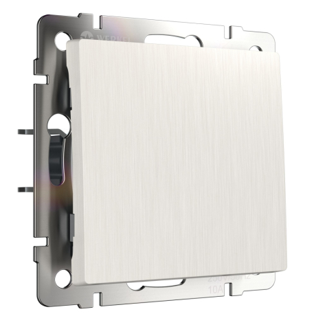 Выключатель одноклавишный проходной (перламутровый рифленый) Werkel W1112013