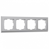 Рамка на 4 поста Werkel Stark (серебряный) W0041806
