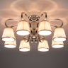 60088/8 хром хром Потолочная люстра с абажурами Eurosvet Tessa 