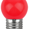 Лампа светодиодная ЭРА E27 1W 3000K красная ERARL45-E27 Б0049575 