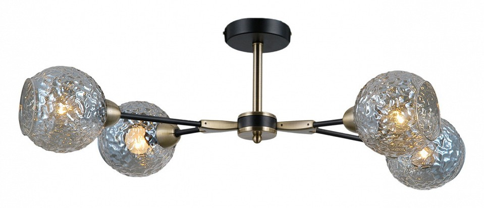 Люстра на штанге ILLUMICO  IL0253-4CSQ-79 BK AB 