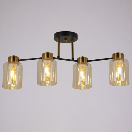 Светильник на штанге ILLUMICO Qui IL6111-4COU-79 BK GD Qui