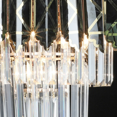 Подвесная хрустальная люстра Reluce 02202-0.4-07 FGD+BK (1425126) 