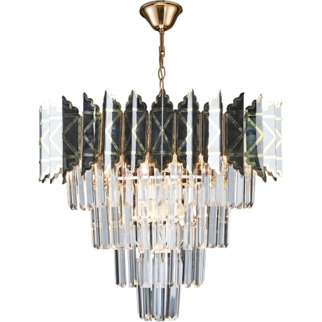 Подвесная хрустальная люстра Reluce 02202-0.4-07 FGD+BK (1425126) 