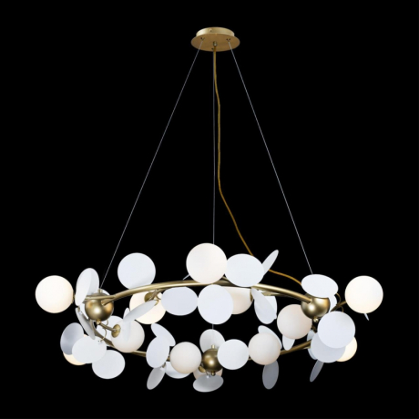 Люстра подвесная с Led лампочками в комплекте LOFT IT 10008/1050 white+Lamps 