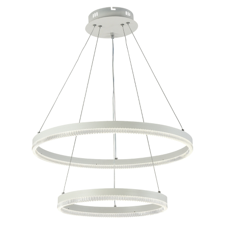 Подвесная диммируемая люстра с пультом ДУ Profit Light 6083/2 WHT 112W 