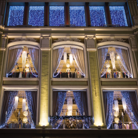 1*2м. Электрогирлянда-конструктор ''Занавес'' 96LED (красный) IP44 Vegas 55021