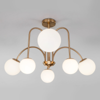 Люстра на штанге Eurosvet Alix 30177/6 латунь (a055499)