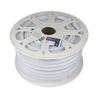 50м. Неоновая лента теплого цвета 2835, 3000К, 8W, 220V, 120LED/m, IP67 Uniel ULS-N21-2835-120LED-m-8mm-IP67-220V-8W-m-50M-WW -(UL-00002925)