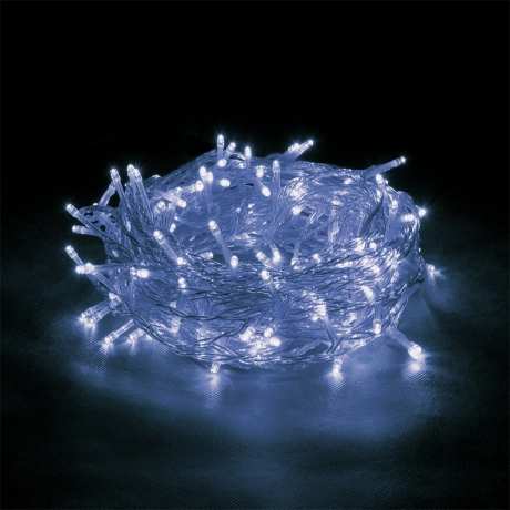Нарушена упаковка!  <295907> 3*0,6м. Электрогирлянда-конструктор ''Бахрома'' 72LED (синий) IP44 Vegas 55008