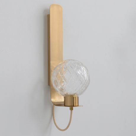 Нарушена упаковка!  <737713> Бра Crystal Lux BELLA AP1 BRASS