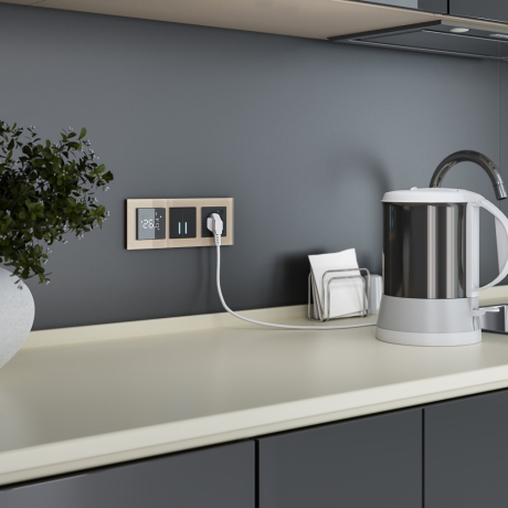 Сенсорный терморегулятор для теплого пола Умный дом (черный) Werkel W1151208 