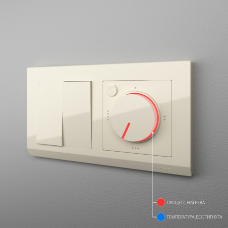 Терморегулятор электромеханический для теплого пола (слоновая кость) Werkel W1151103