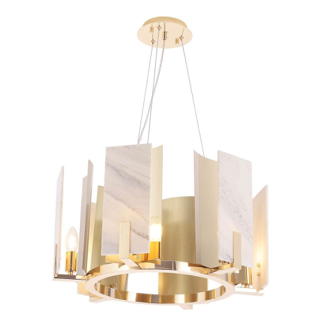 Люстра подвесная с лампочками CRYSTAL LUX Deluxe SP6+Lamps 