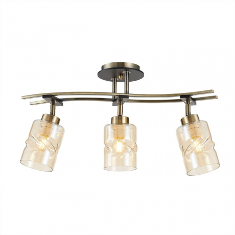 Люстра потолочная Citilux Мерида CL142134 Бронза Старая + Венге 