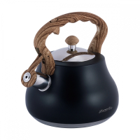 Нарушена упаковка!  <309752> Чайник 2,7л из нержавеющей стали со свистком и нейлоновой ручкой Kamille  1092